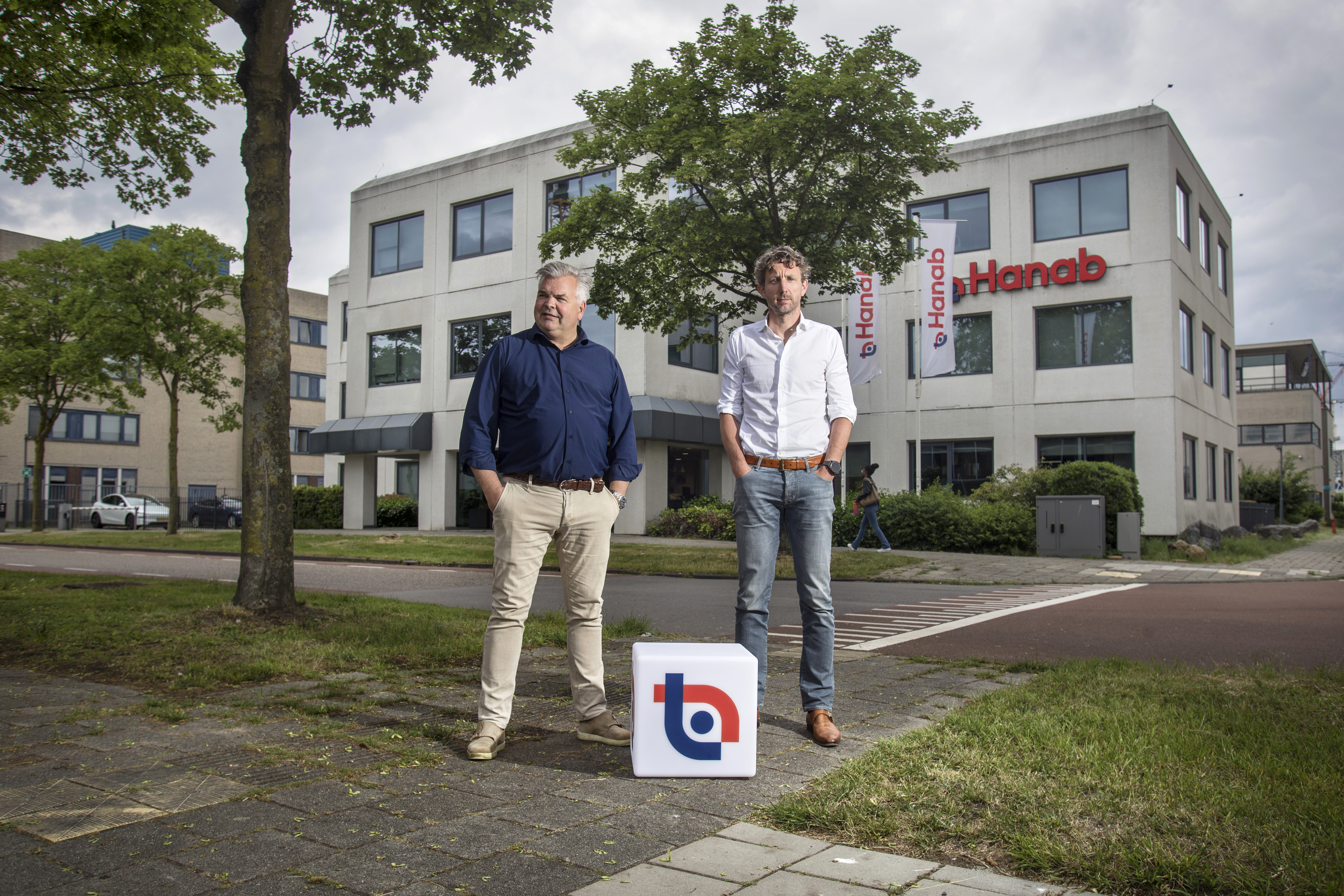 CEO Stanley Maas (l) en CFO Thijs Vera (r) van Hanab. Foto: Eran Oppenheimer