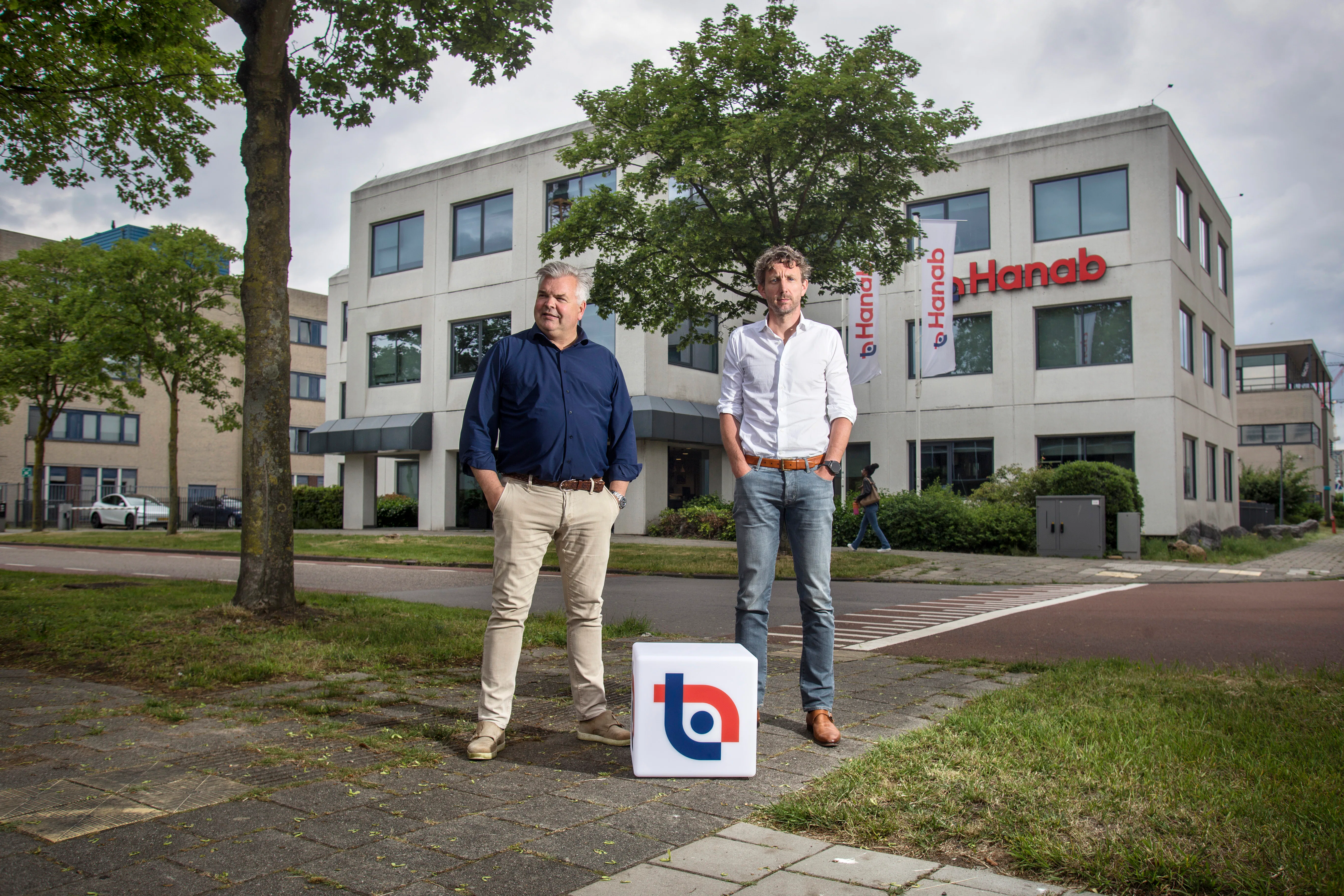 CEO Stanley Maas (l) en COO Thijs Vera (r) van Hanab. Foto: Eran Oppenheimer