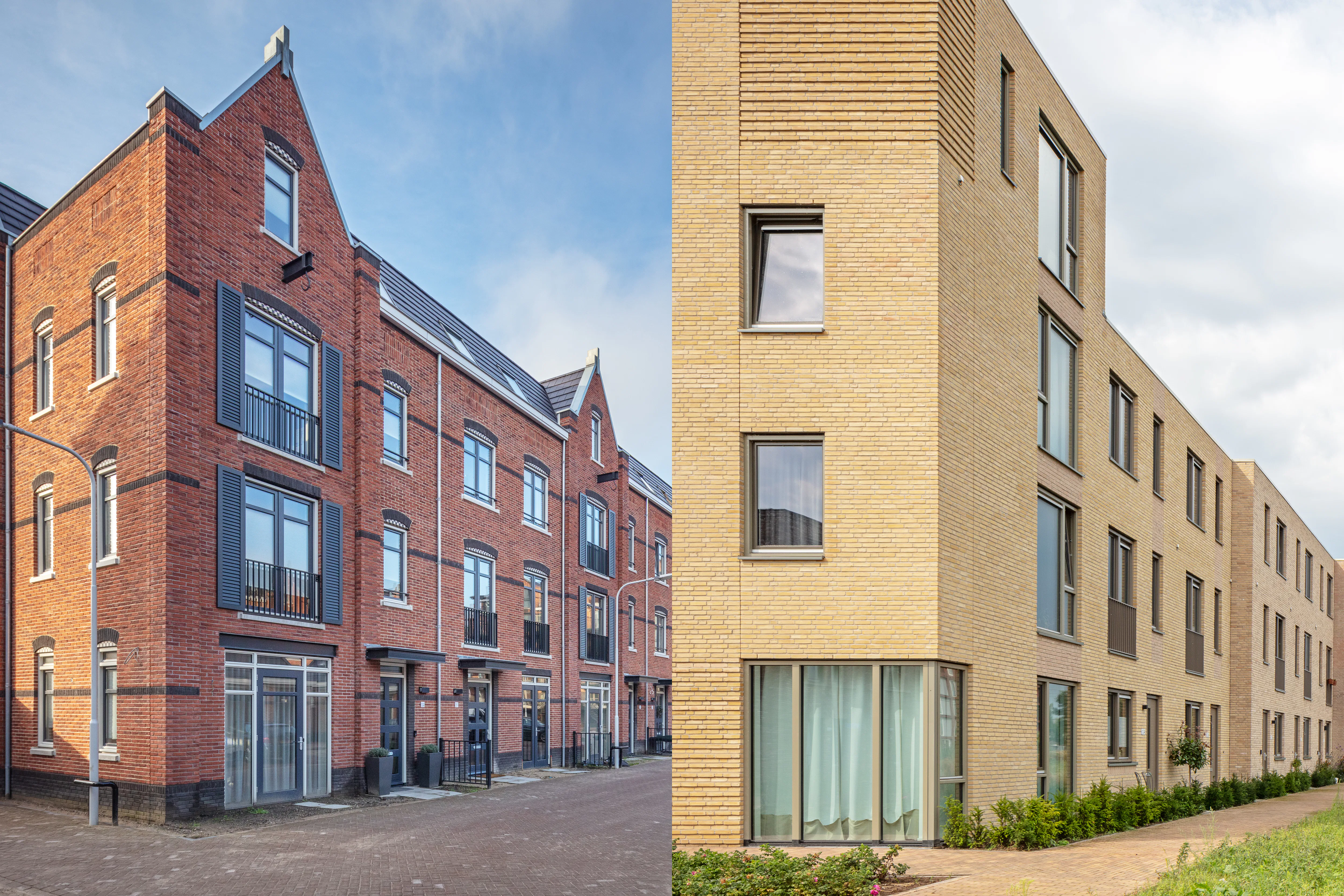 Kop van Rhijn, Oegstgeest (links) en De Tippe, Zwolle (rechts).