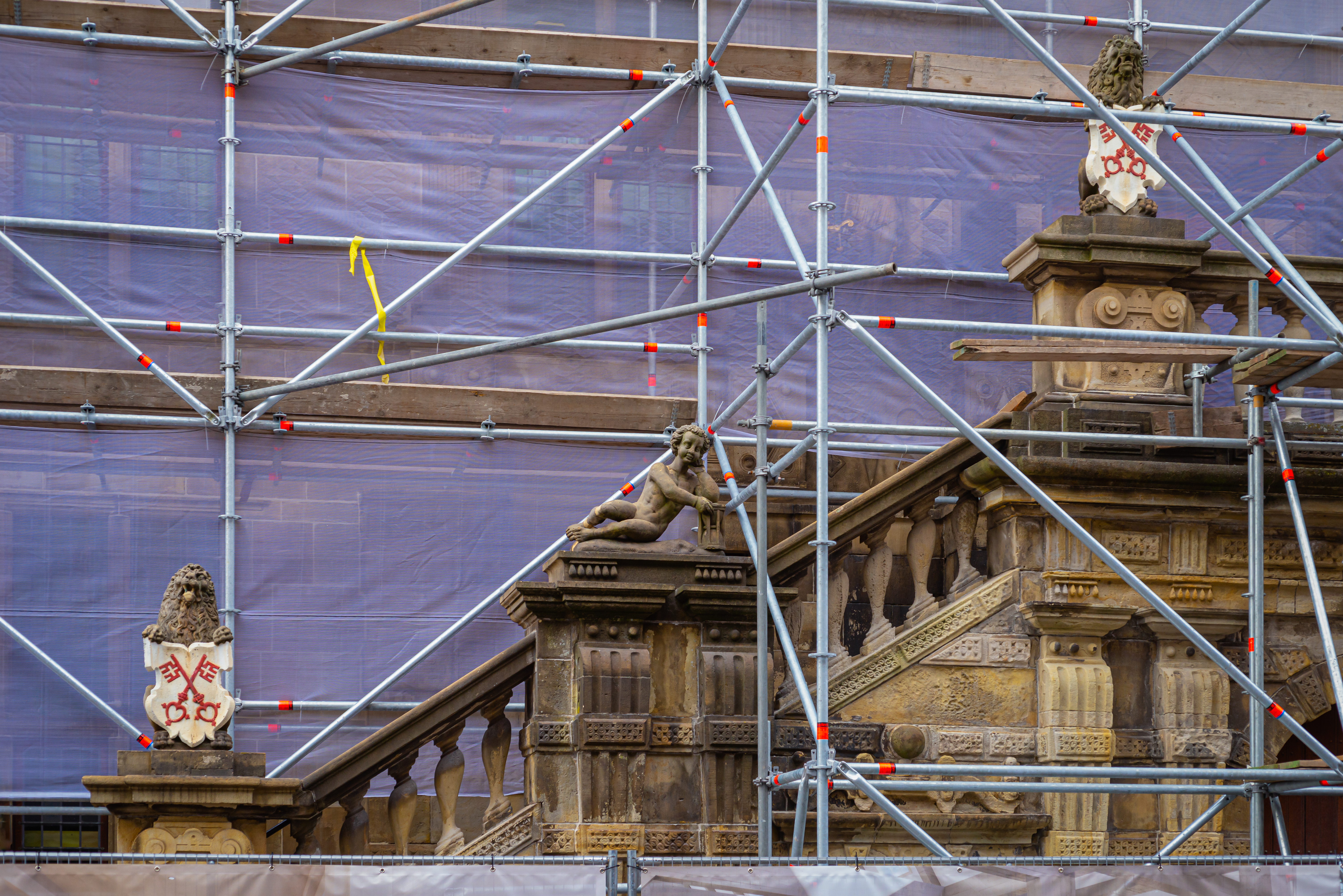 Restauratie gemeentehuis Leiden in 2020. Foto: Shutterstock