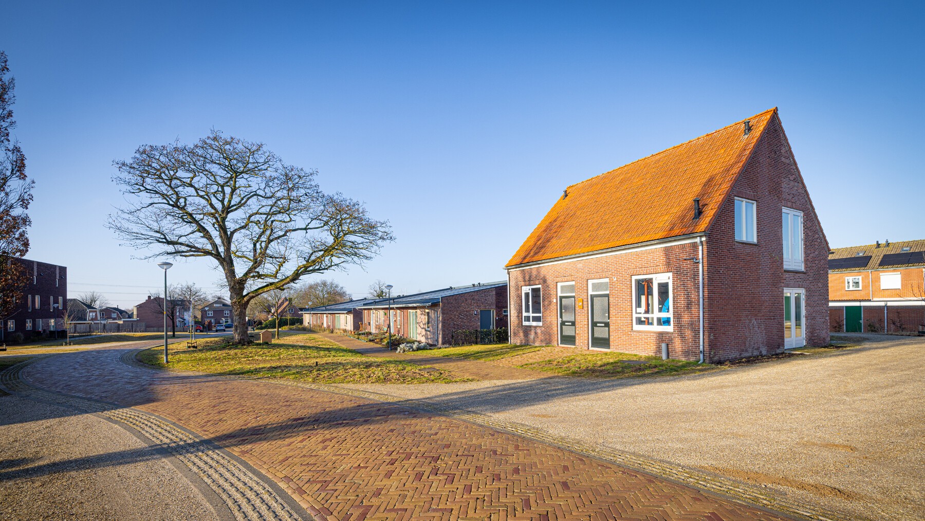 Het ‘Waterhuis’ ziet eruit als een gewoon woonhuis maar is het kloppende hart van de ‘waterneutrale’ buurt in Silvolde. Foto: Aveco de Bondt 