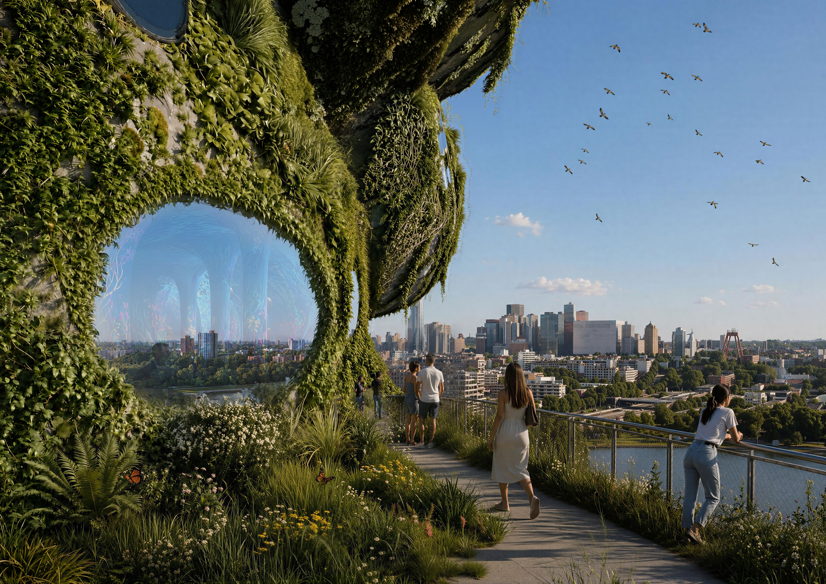 Render van  Rotterdam ROCKS!, het winnende ontwerp van Shift Landmark. Beeld: MVRDV