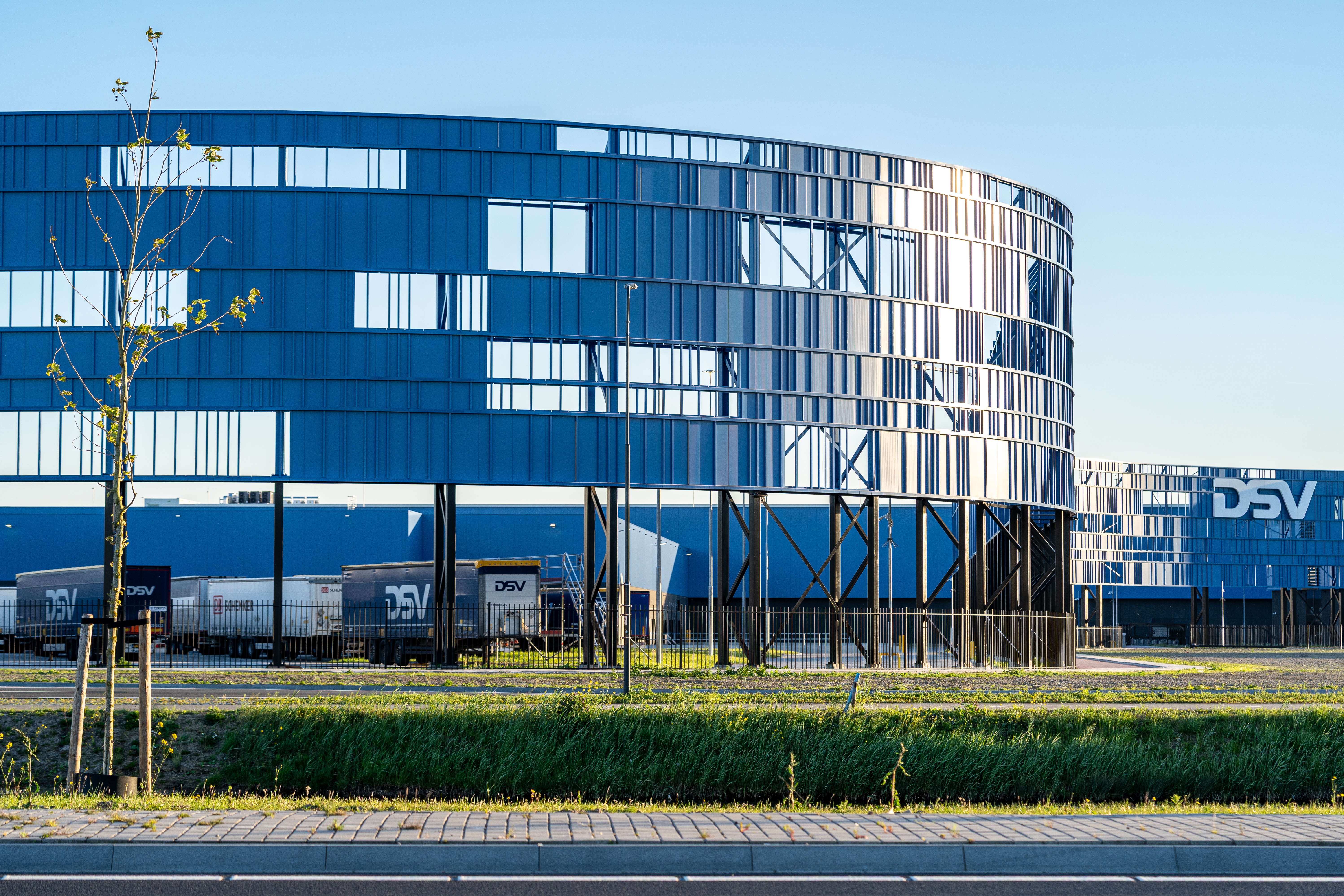 Het gebouw van DSV op het Logistiek Park Moerdijk. Foto: ANP