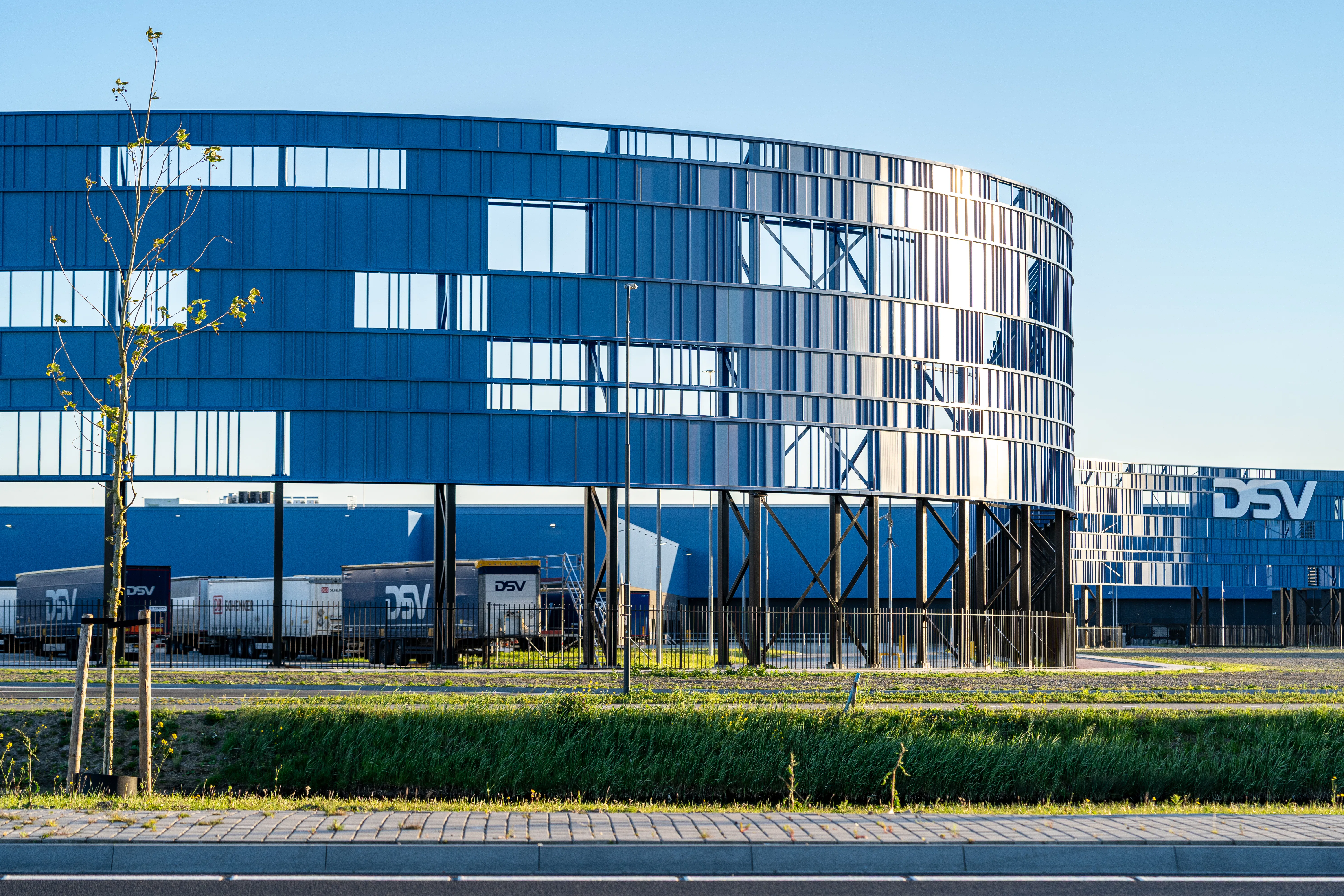 Het gebouw van DSV op het Logistiek Park Moerdijk. Foto: ANP