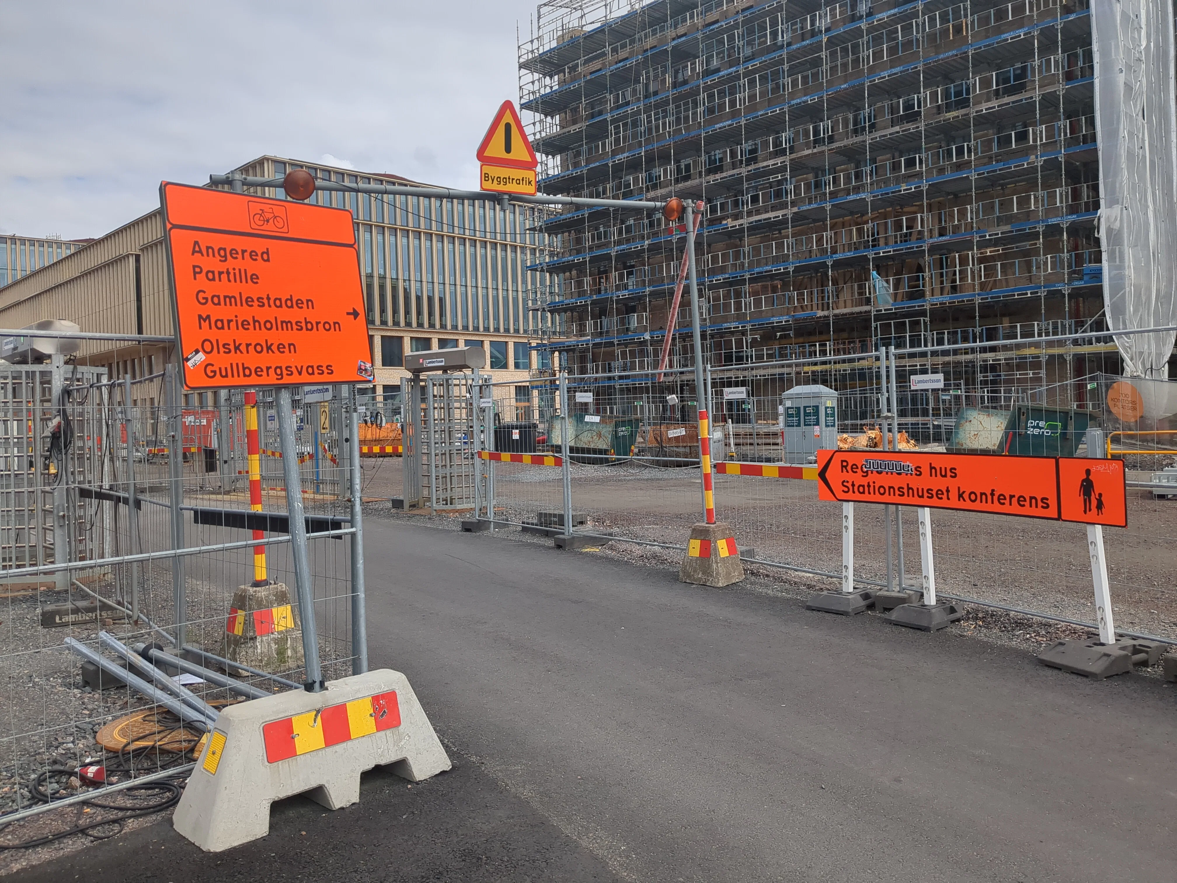 Het gebied rondom het station van Göteborg wordt volop verbouwd. Foto: Stijn van Gils