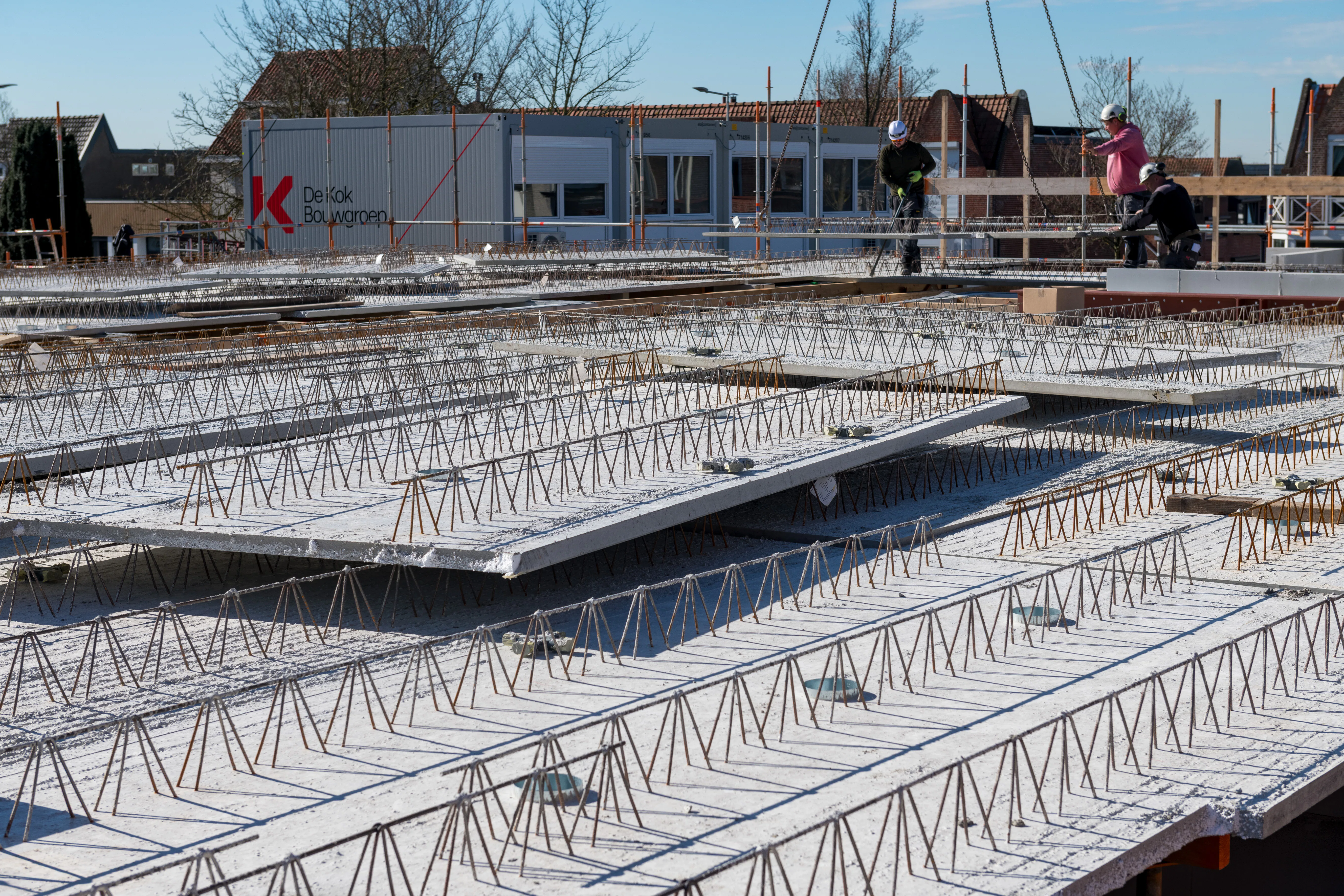 Toepassing van breedplaatvloeren bij het project Blooming in Bergen op Zoom.