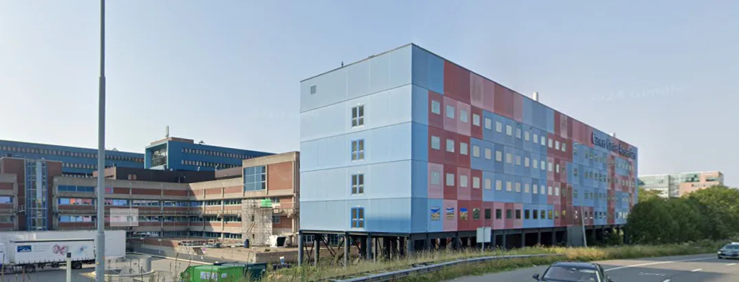Het voormalige CCA-gebouw.